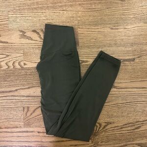 High-Waisted Olive Green Leggings